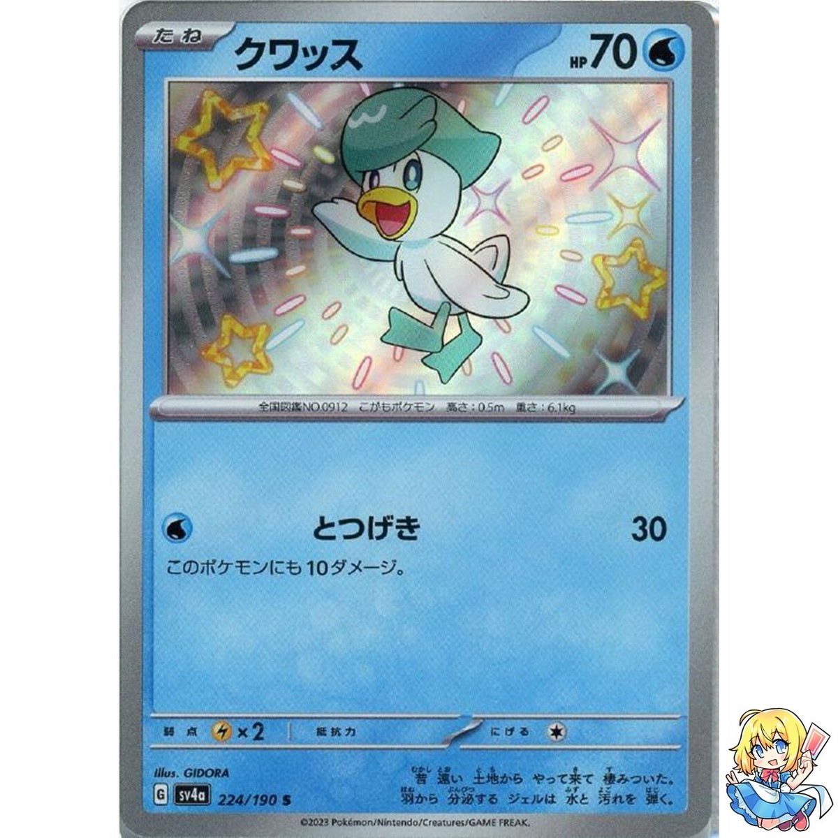クワッス SV4a 224/190 S PSA10 Quaxly S 224/190 Shiny Treasure ex sv4a Pokemon Card Japanese | eBay