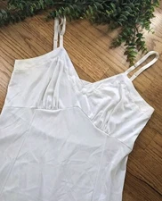 14/36👌🏽Vintge JCPenny Full Dress Slip Bridal Boudoir Nylon Lingerie Nightie