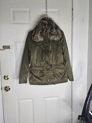 Bogner Women s Size 6 Puffer Parka  Ski Jacket Coat Removable Fur Trim Hood 