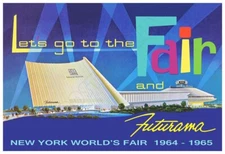 New York World’s Fair – GM Futurama 1964 Vintage-Style Advertising Poster