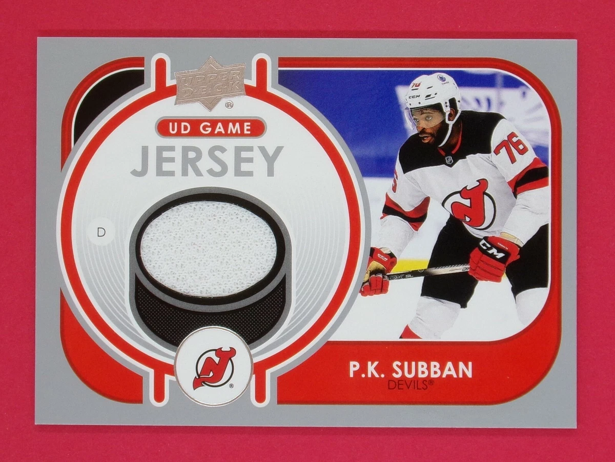 2021-22 Upper Deck P.K. Subban Game Jerseys #GJPS New Jersey Devils