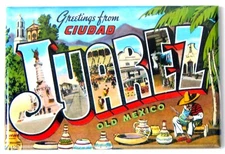 Greetings from Juarez Mexico FRIDGE MAGNET travel souvenir "style B"