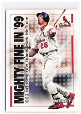 2000 Fleer Impact #32MF Mark McGwire Mighty Fine in '99