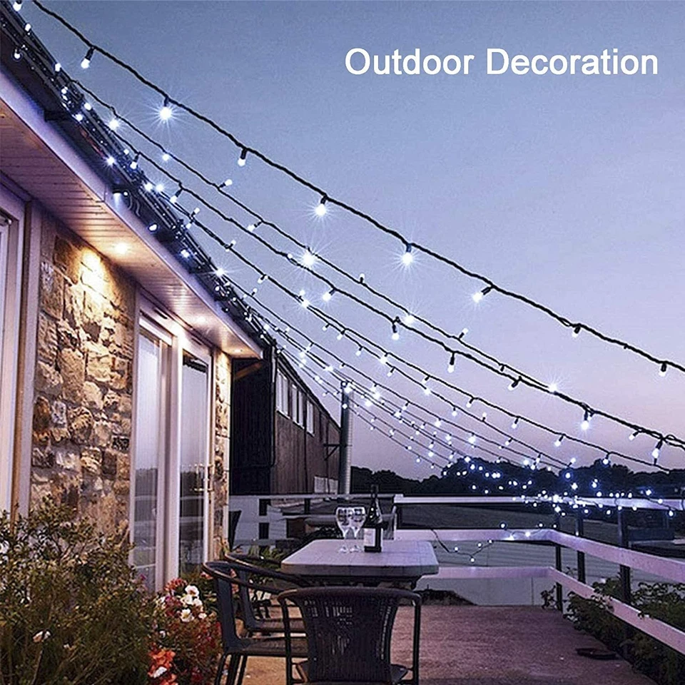 Solar String Light Outdoor 8 Modes Solar Christmas Lights Waterproof for Garden - Image 3 of 4