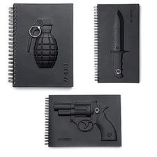 3D Weapon Hardcover Notebook Key holder Diary Memo Note Pad Gun Style
