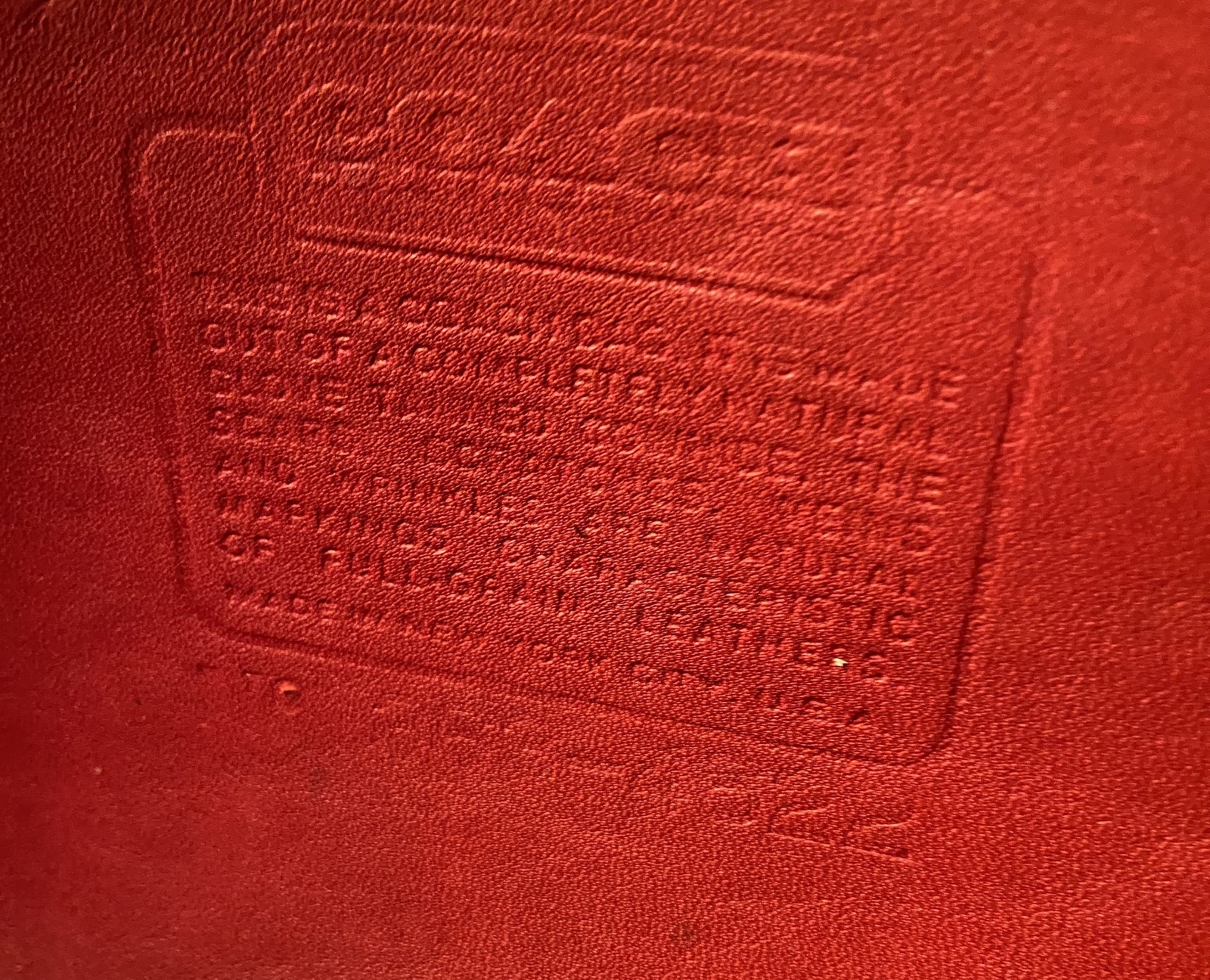  Vintage 1970s Coach Bonnie Cashin Slim Satchel Briefcase Bag Red Leather NYC US