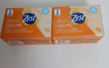 ZEST Lemon Peel & Agave Bar Soap 2 Count (4 Bars)