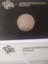 Fu&szlig;ball Weltmeisterschaft 1982 in Spanien - M&uuml;nze T&uuml;rkei 100 LIRA