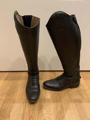 Felix Bühler, Milano, Lederreitstiefel Schwarz, Größe 38