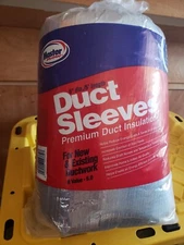 Master Flow R-6 Ductwork Insulation Sleeve Fiberglass Duct Pipe HVAC 6" x 5' 