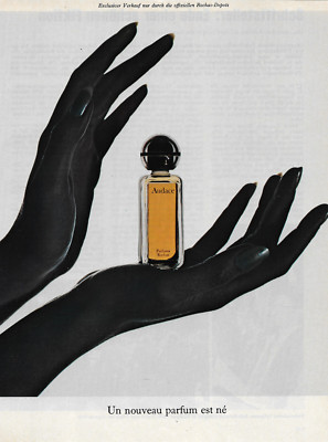 Audace Parfum Rochas 1972 Vintage Werbung Ad Anzeige Reklame yellowed_vintageads