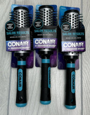 Conair Round Brush For Medium/Long Hair Grip Handle - Lot of 3 NEW