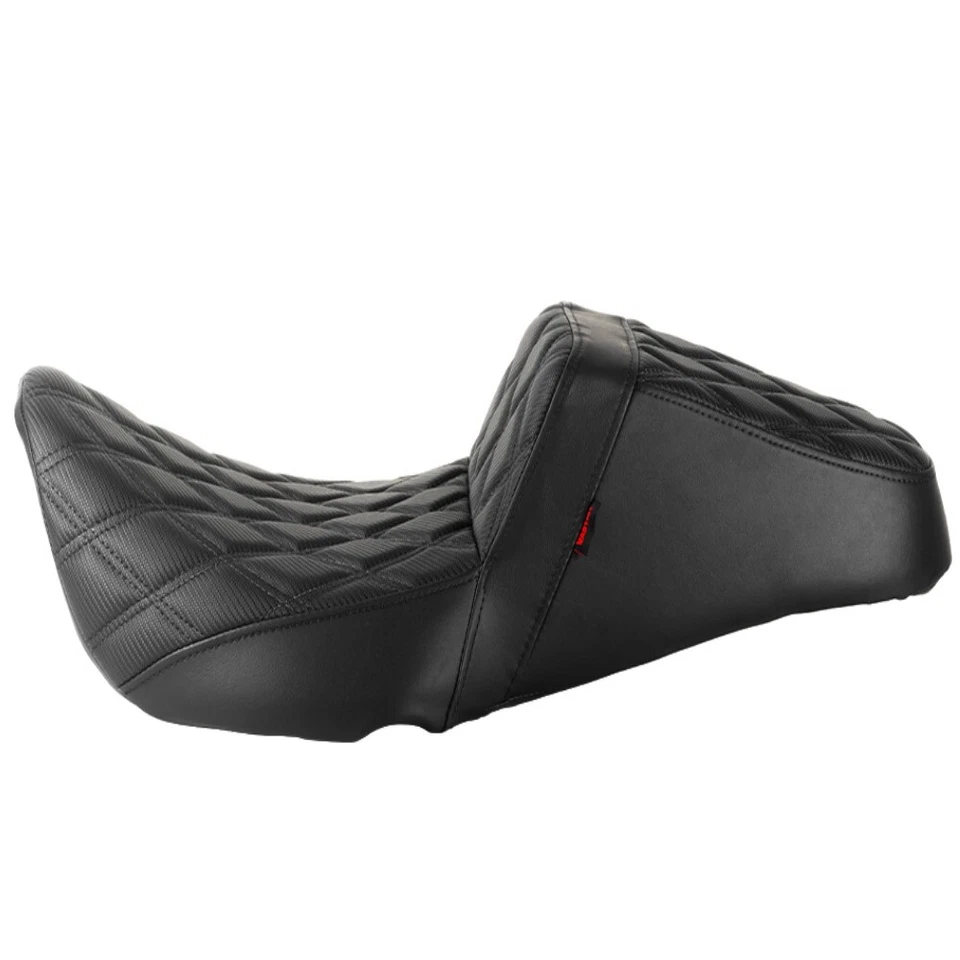 Black 1-Piece Seat Front Rear Seat For Harley Road Glide Electra Glide 1997-2007 - Image 4 of 4