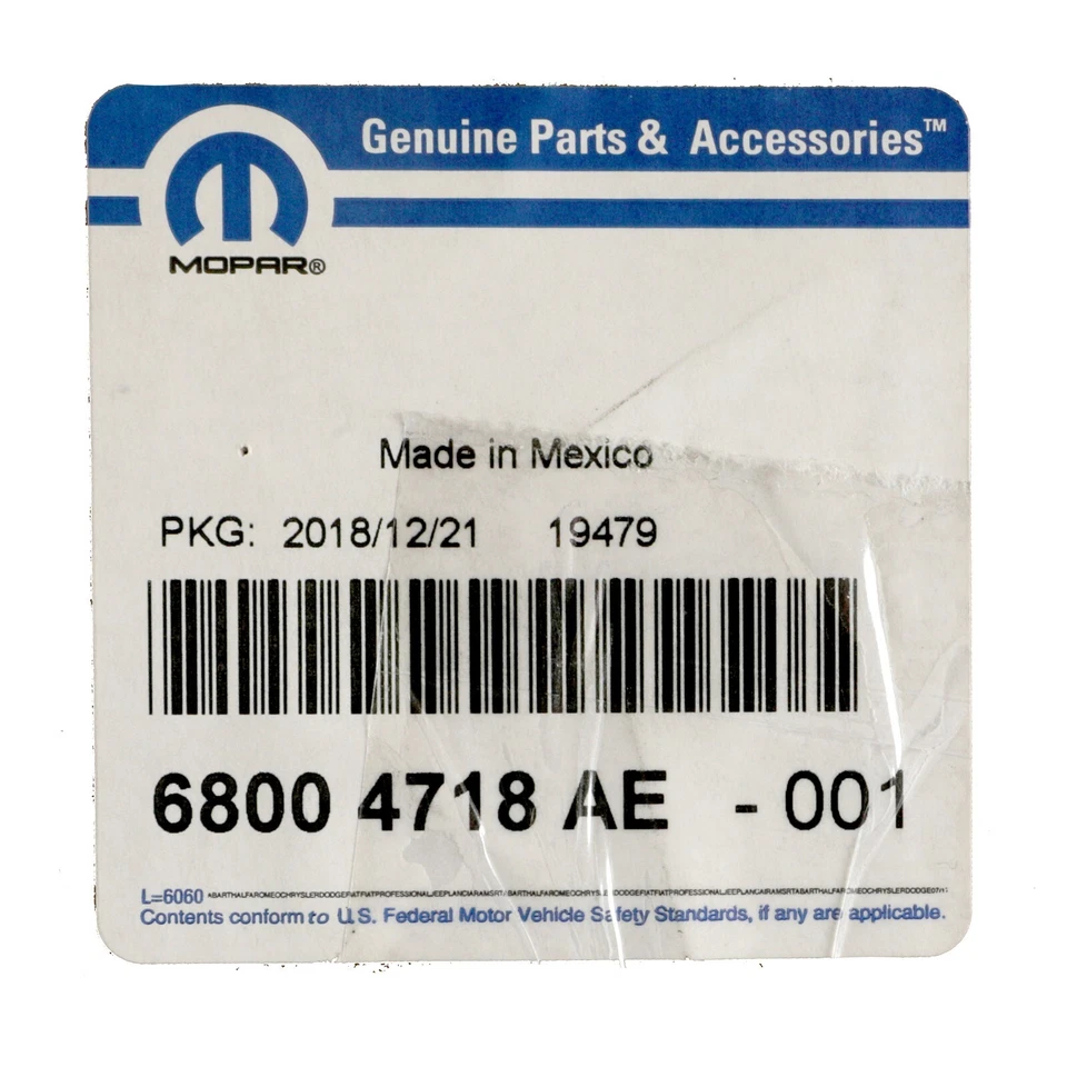 CHRYSLER 200 SEBRING AVENGER FRENO CILINDRO MAESTRO FABRICANTE ORIGINAL NUEVO MOPAR 68004718AE Foto 4 de 4