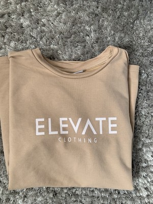 elevate clothing T-Shirt Beige Größe M