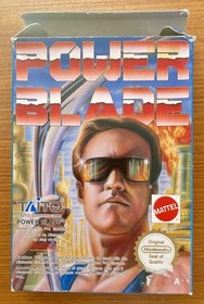 NES ~ POWER BLADE Nintendo Game 3 Screw NES-7T-ITA Cart + Sleeve BOXED Pal A