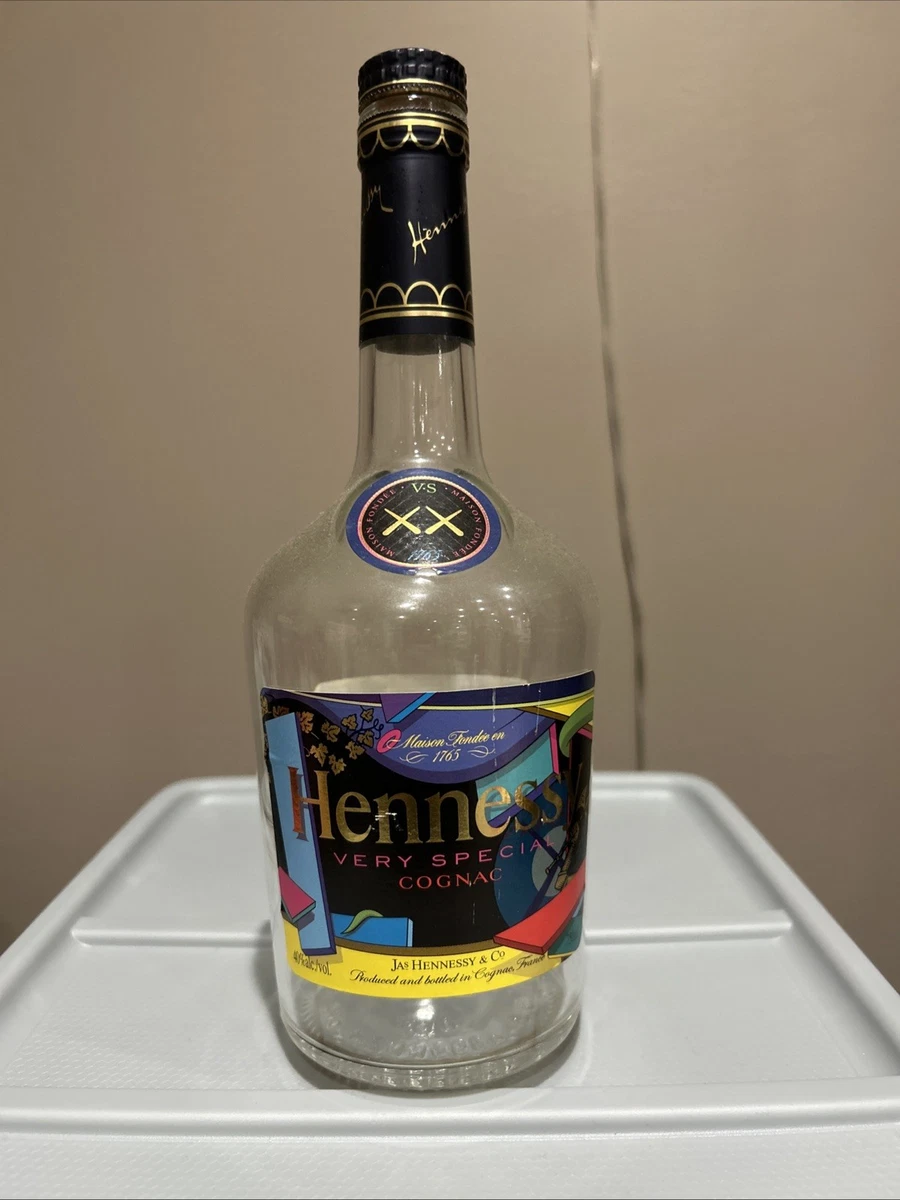 KAWS / Hennessy bottle limited artist Numbered Rare VSOP used
