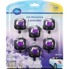 6 Clips Car Lavender Scent Car Air Freshener Car Vent Clip, Long Lasting, 4ml Pe