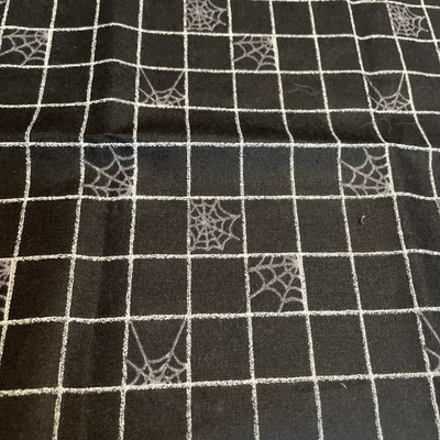 Halloween Spiderwebs Cotton Fat Eight 9 x22  New