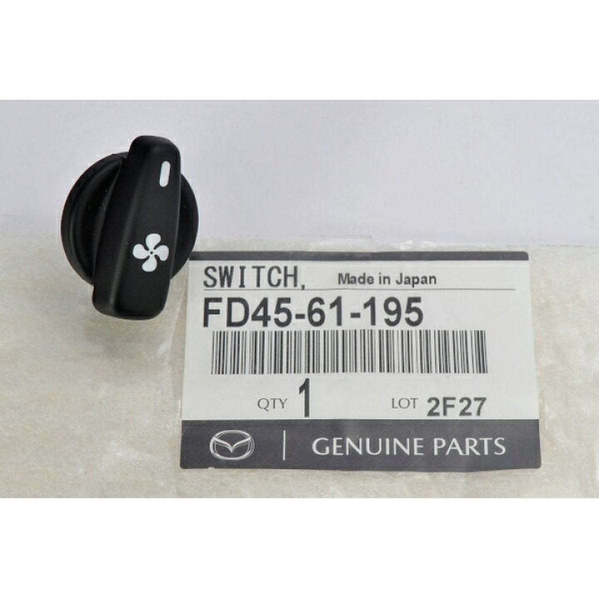 マツダ 純正 RX7 RX-8 ノブ ファン スイッチ MAZDA / OEM /Mazda Fan Switch Control Knob Heater A/C FD01-61-195