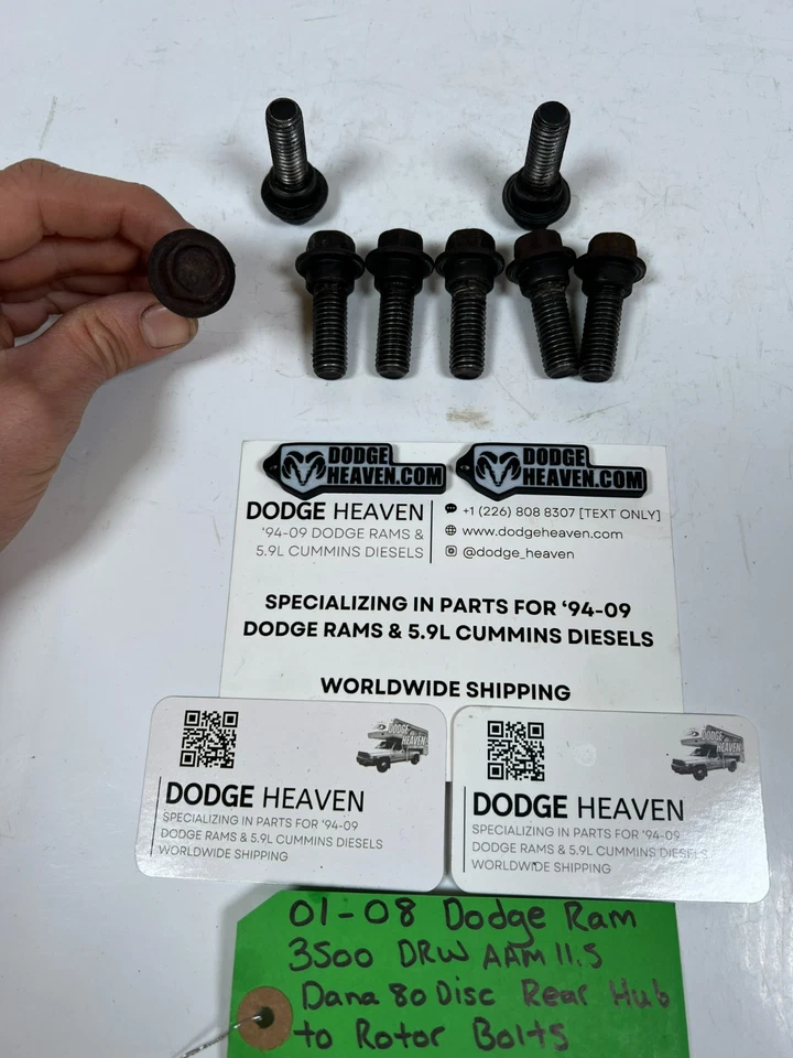 OEM 2001-2008 Dodge Ram 3500 DRW disco trasero rotor a pernos de buje 8 CANTIDAD 05017651AA Foto 3 de 4