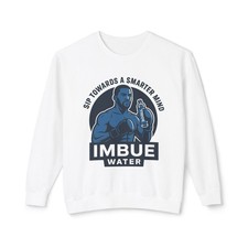 Motivational Crewneck Sweatshirt with Fitness Quote - Unisex Lightweight ...