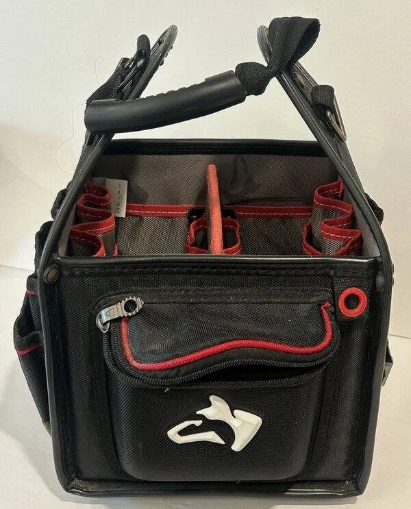 Husky Pro Professional 10 in. Electrician Tool Bag with Removable Tool Wall - Image 2 of 4