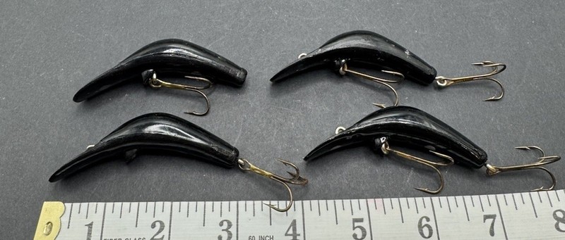 Vintage Lot Of 4 Brooks Reefer Fishing Lures