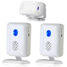 Wireless PIR Motion Sensor Detector Security Alarm Chime,Shop Store Office Ho...