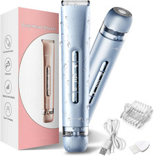 Bikini Trimmer for Women,2 in 1 Dual Head Women Electric Shaver,Ipx7 Waterproof