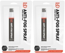 Gear Aid Anti-Fog Spray, Clear, 0.5oz Defog Goggles Masks Instantly 2-Pack