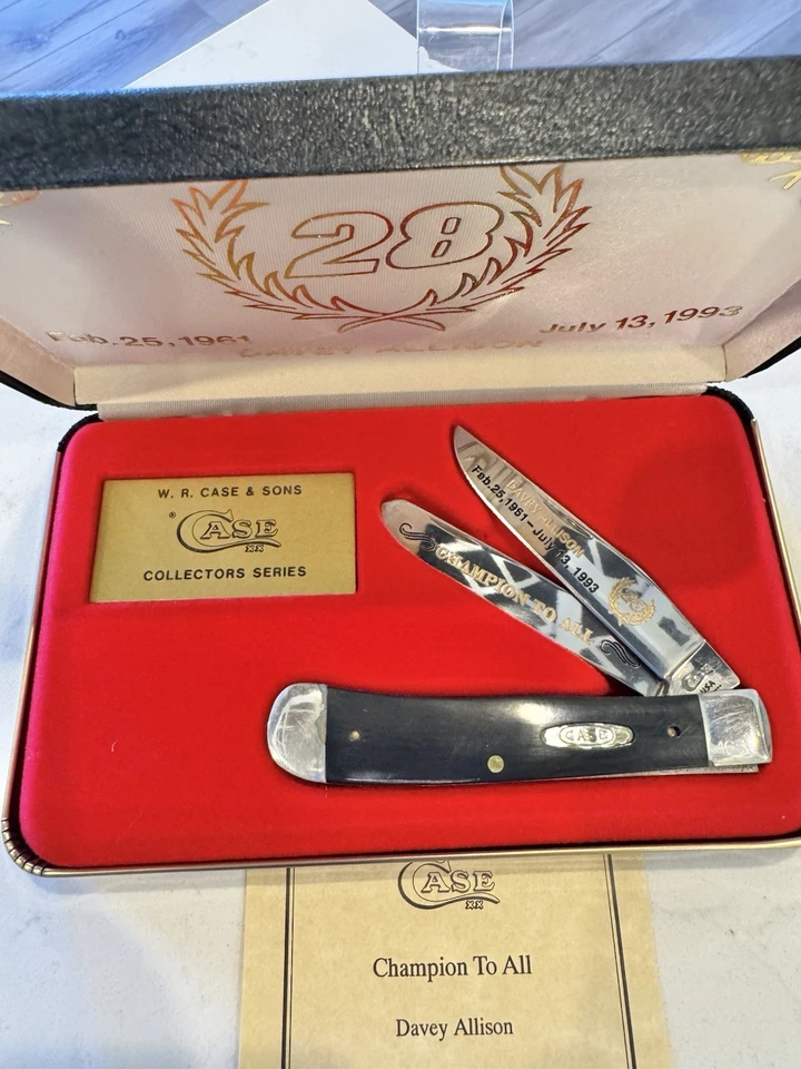 Raro Vintage CASE XX “1992 Cargador Duro Davey Allison” XXXX/2000 Nuevo Foto 2 de 4