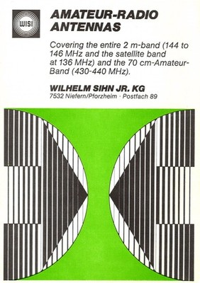 Wisi Antennas Germany QSL Radio Postcard