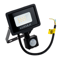 Luxula LED Fluter 10 W 4000 K Neutralweiß Schwarz IP65