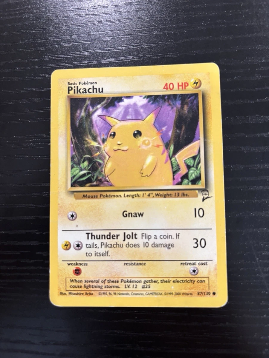 Pikachu Pokémon TCG Individual Trading Card Games Base Set in