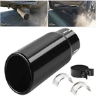 Piece of 1 Black Chrome Exhaust Tip PT932-35180-02 for Toyota Tacoma /
