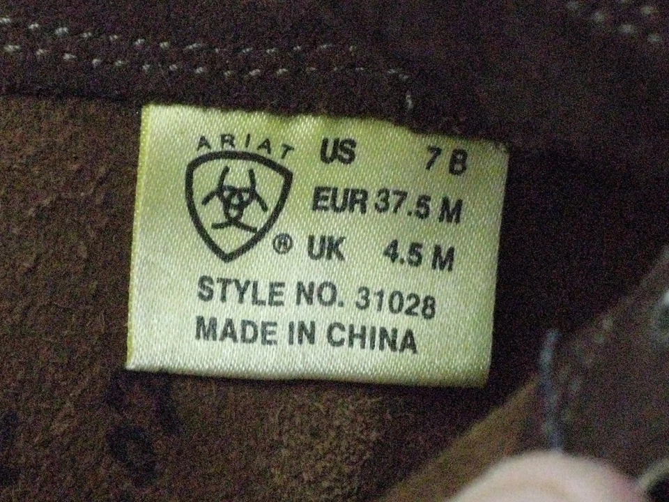 Botas de Trabajo Ariat Para Mujer Con Cordones De Colección EE. UU. Talla 7 B EU 37.5 Cuero Marrón Heritage Foto 4 de 4