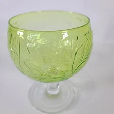 Sigma Secla Cabbage Leaf Green Margarita Goblets 1 Glass Taste Setter Portugal