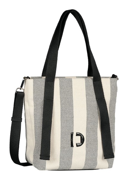 Tom Tailor Jett Crossover Bag M UmhäNgetasche Tasche Stripes Black Creme Neu-image