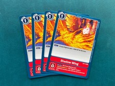 Shadow Wing ST1-13 Playset Starter Deck Gaia Red Digimon Card Game x4