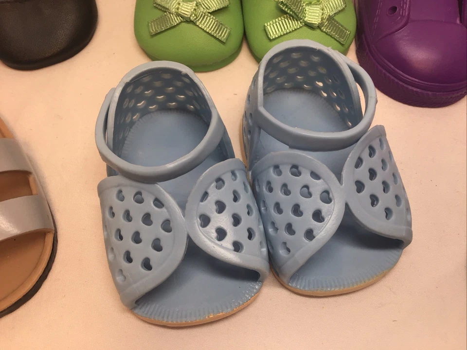 "Lote de 10 pares de zapatos American Girl/Our Generation de 18"" para muñeca, botas, sandalias y más" Foto 4 de 4