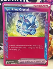 Pokemon Prismatic Evolution Reverse Holo Item Card - Sparkling Crystal (129/131)
