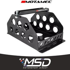Motamec Standard Size Alloy Car Battery Tray - Black Powder-Coated Aluminium Box