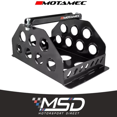 Motamec Standard Size Alloy Car Battery Tray - Black Powder-Coated Aluminium Box - Image 1 of 4