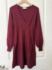 Sézane Delia Dress Burgundy XS