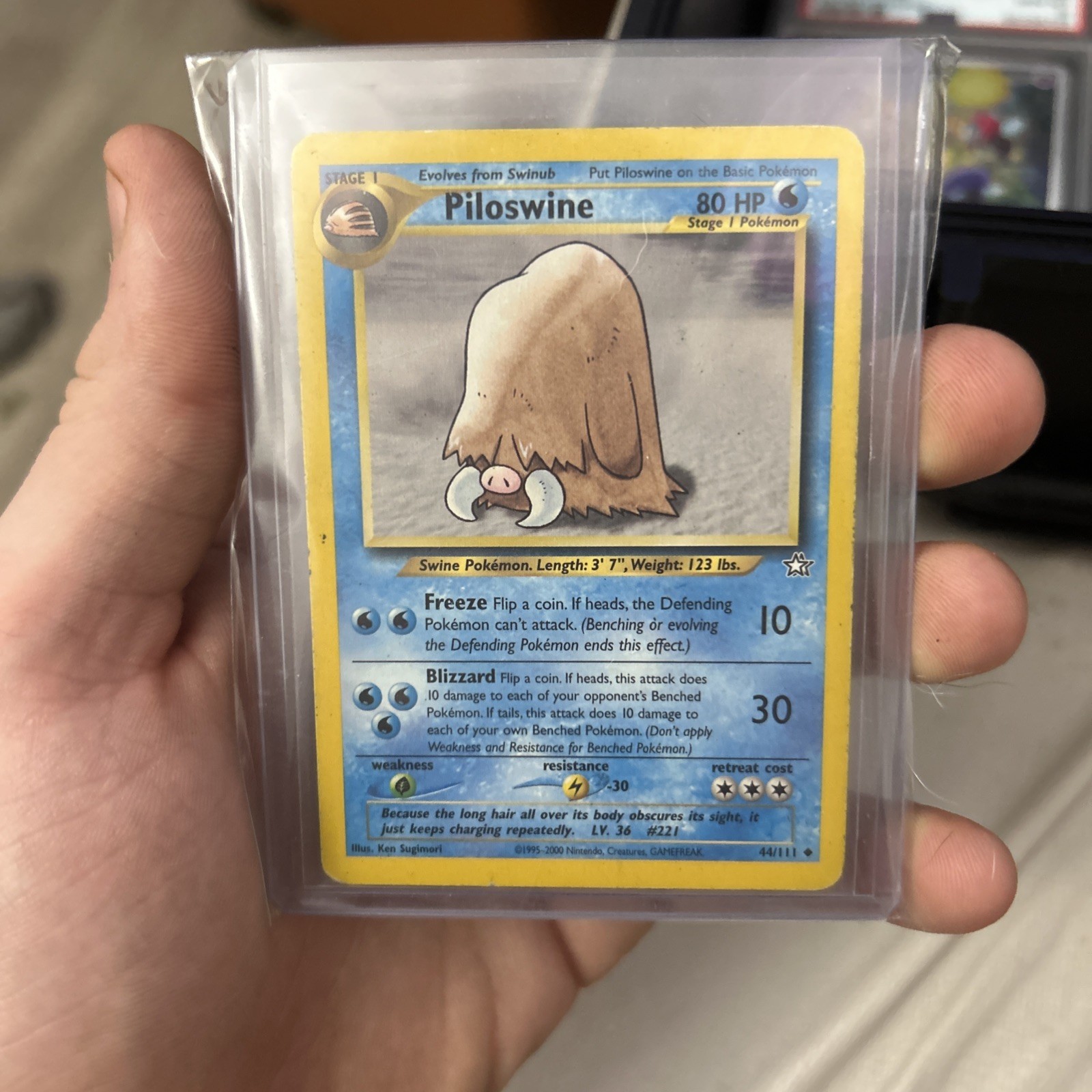 Piloswine 44/111 Neo Genesis Regular