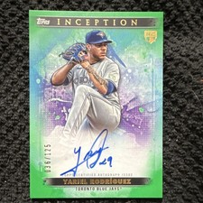 Topps 2024 Inception Rookie Autograph Green Yariel Rodríguez /125 Blue Jays