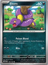 Ekans Temporal Forces 100/162 Common Pokemon Near Mint Pokemon Card