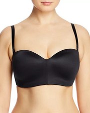 NEW Wacoal Staying Power Wire Free Strapless Bra black Size 32D 854372 New