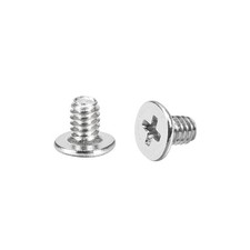 50Pcs M2x3mm Silver Phillips Screw Fastener 3.8mm Head for Laptop/PC/TV